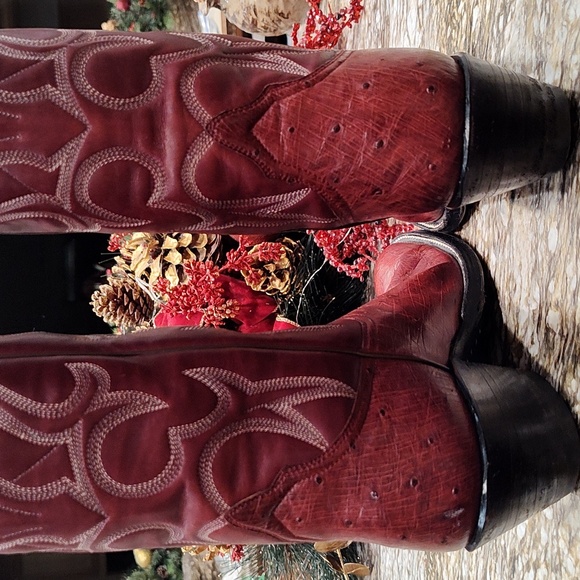 Custom Vintage ostrich cowboy boots by Kimmel Boot Co. Size  7 - Picture 3 of 9